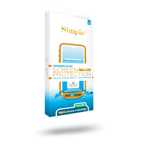 Simple - 200 Guided Tempered Glass Screen Protector For Apple Iphone 16 Pro Max - Clear