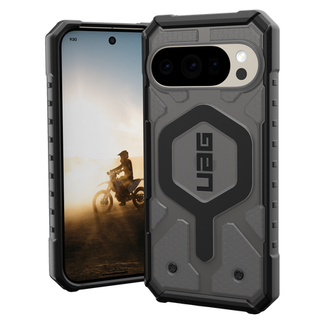 Urban Armor Gear Pathfinder Clear Case with Magnet for Google Pixel 10 / Pixel 10 Pro - Ash and Black