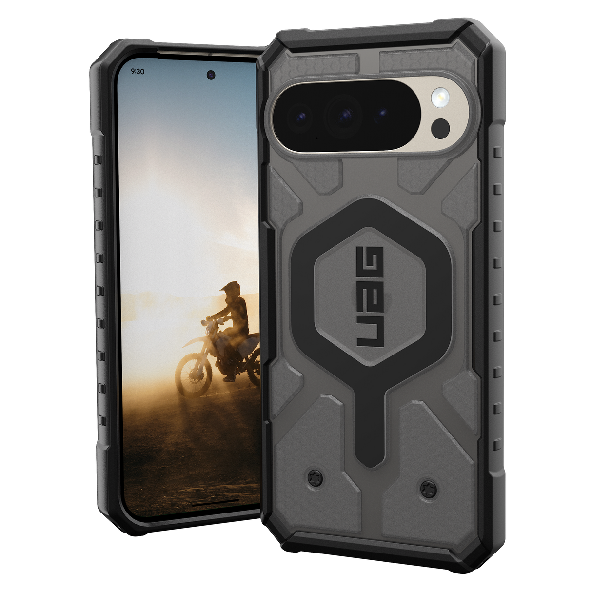 Urban Armor Gear Pathfinder Clear Case with Magnet for Google Pixel 10 Pro XL - Ash and Black
