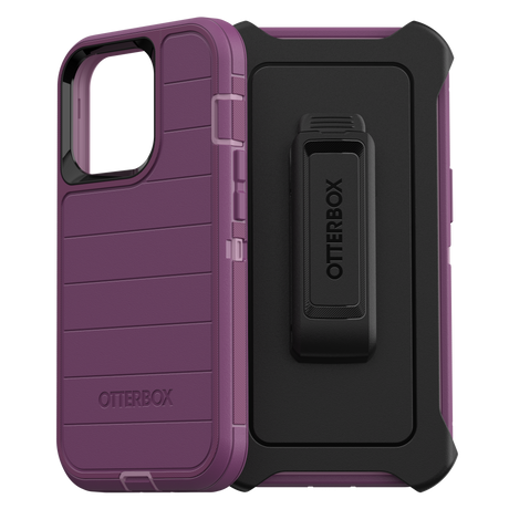 Otterbox - Defender Pro Case For Apple Iphone 13 Pro  - Happy Purple