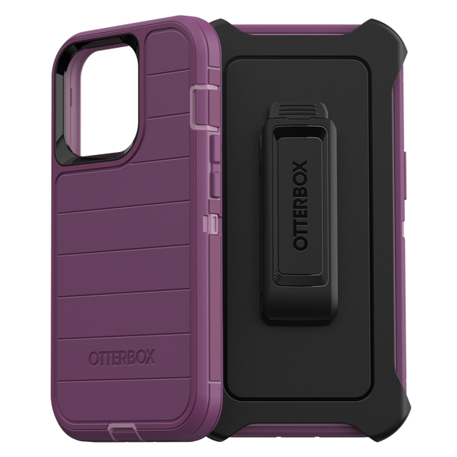 Otterbox - Defender Pro Case For Apple Iphone 13 Pro  - Happy Purple