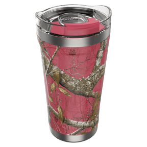 Otterbox - Elevation Tumbler With Closed Lid 16oz - Realtree Flamingo Pink