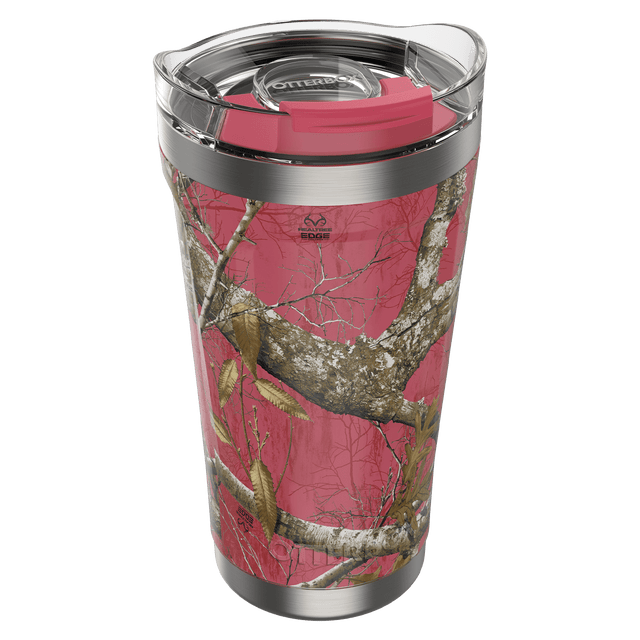 Otterbox - Elevation Tumbler With Closed Lid 16oz - Realtree Flamingo Pink