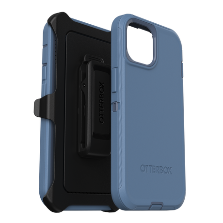 Otterbox - Defender Case For Apple Iphone 15     /    Iphone 14    /    Iphone 13   /   Iphone 16e - Baby Blue Jeans
