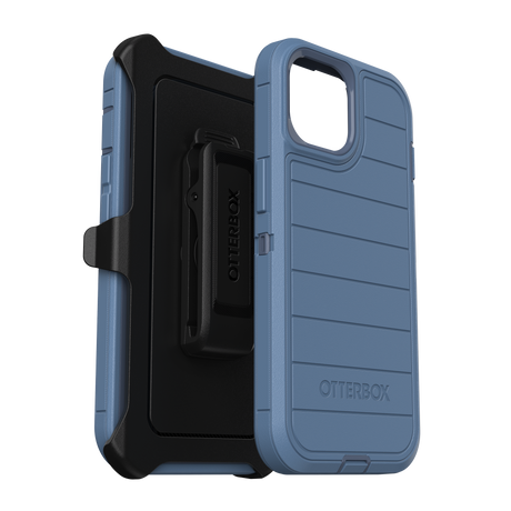 Otterbox - Defender Pro Case For Apple Iphone 15     /    Iphone 14    /    Iphone 13   /   Iphone 16e - Baby Blue Jeans