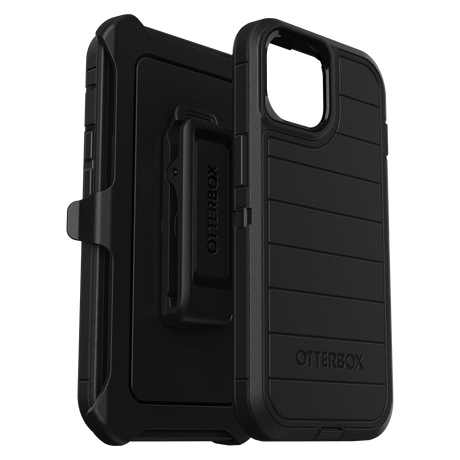 Otterbox - Defender Pro Case For Apple Iphone 15     /    Iphone 14    /    Iphone 13   /   Iphone 16e - Black