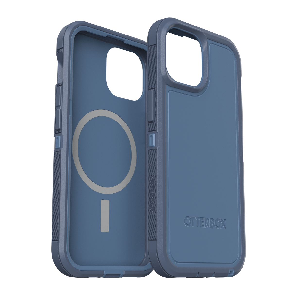 Otterbox - Defender Pro Xt Magsafe Case For Apple Iphone 15     /    Iphone 14    /    Iphone 13   /   Iphone 16e - Baby Blue Jeans