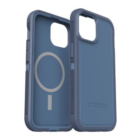 Otterbox - Defender Pro Xt Magsafe Case For Apple Iphone 15     /    Iphone 14    /    Iphone 13   /   Iphone 16e - Baby Blue Jeans