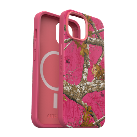 Otterbox - Symmetry Graphics Magsafe Case For Apple Iphone 15   /  Iphone 14  /  Iphone 13 - Flamingo Pink