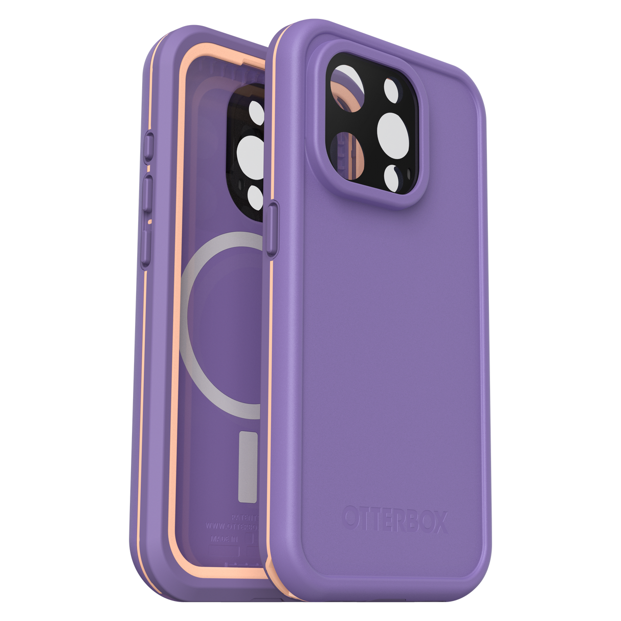 Otterbox - Fre Magsafe Case For Apple Iphone 15 Pro  - Purple