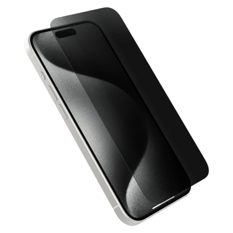 Otterbox - Premium Pro Glass Antimicrobial Privacy Screen Protector For Apple Iphone 15 Pro  - Clear