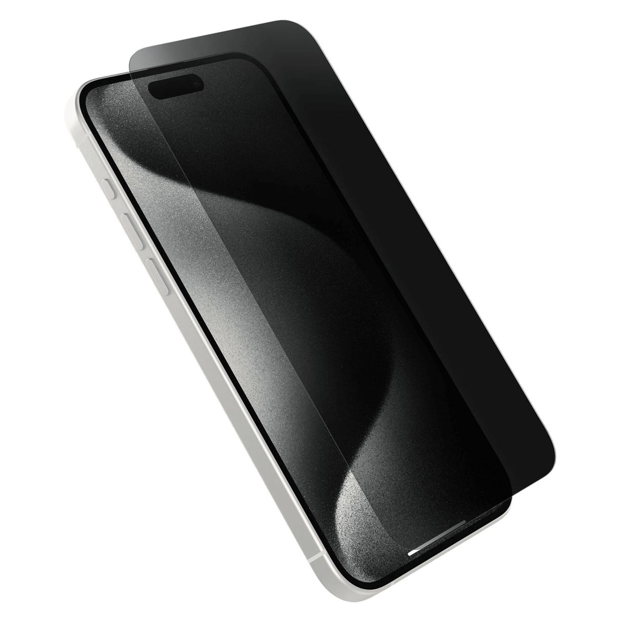 Otterbox - Premium Pro Glass Antimicrobial Privacy Screen Protector For Apple Iphone 15 Pro Max  - Clear