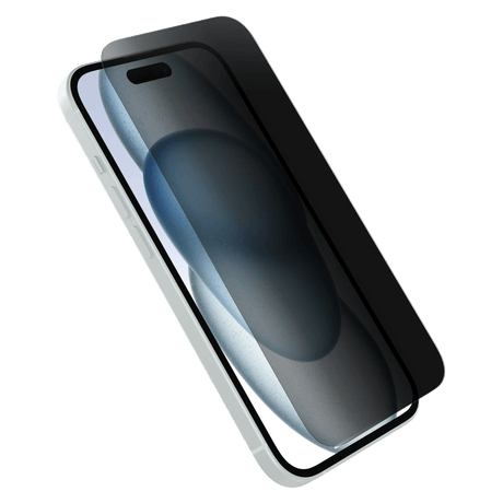 Otterbox - Premium Pro Glass Antimicrobial Privacy Screen Protector For Apple Iphone 15  - Clear