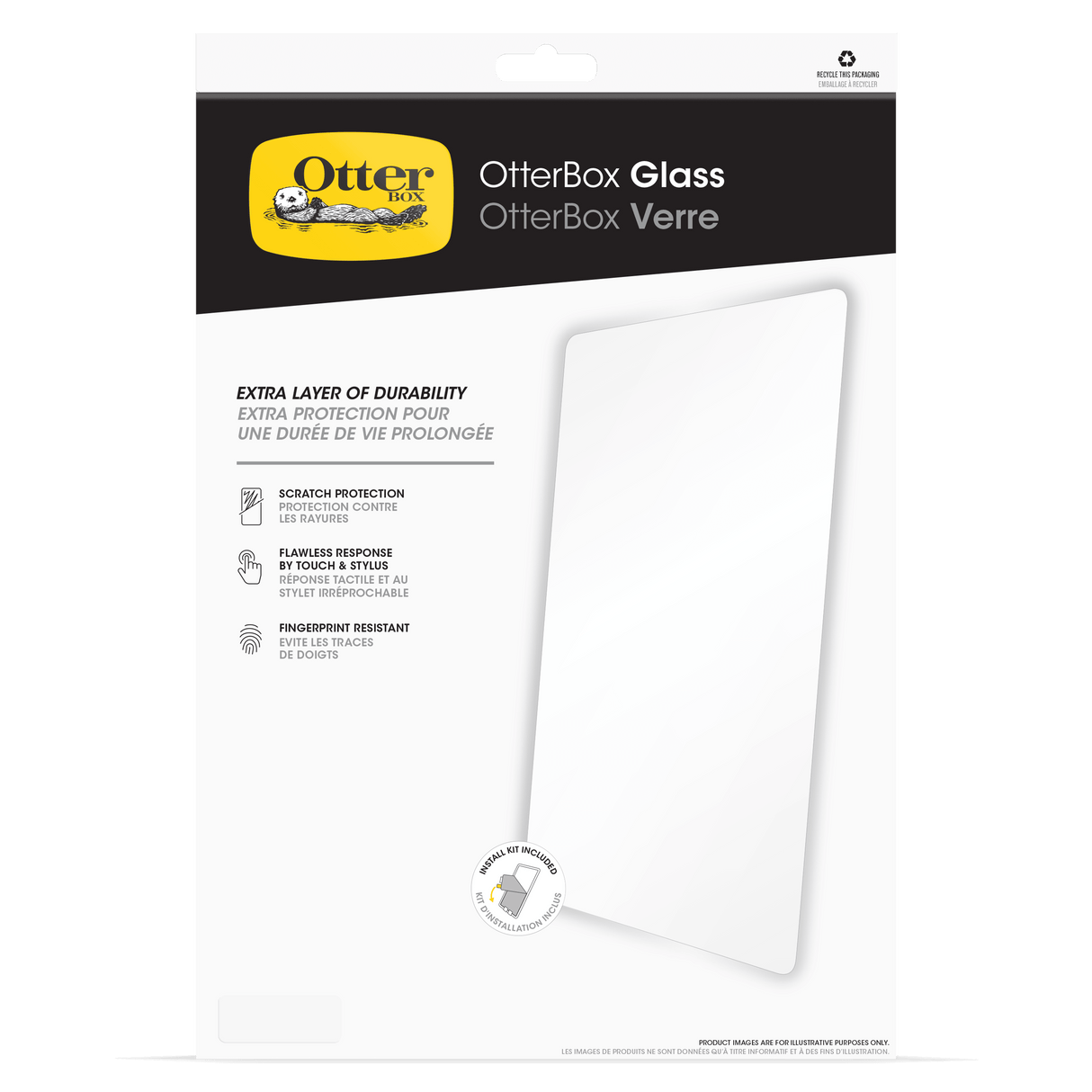 Otterbox - Glass Screen Protector For Apple Ipad Air 11 - Clear