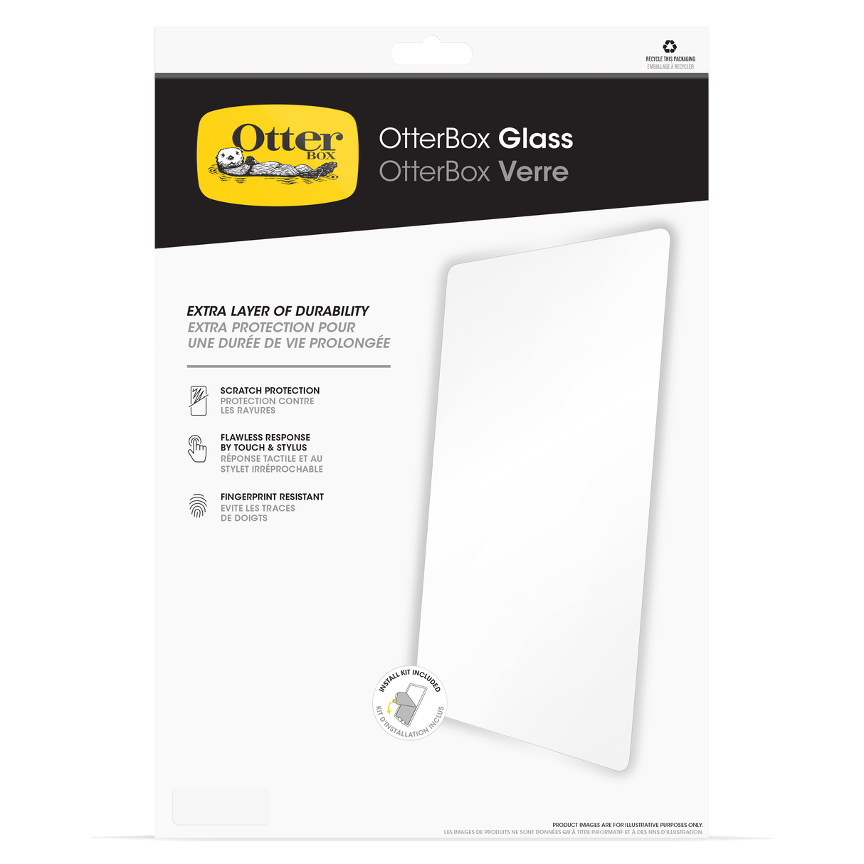Otterbox - Glass Screen Protector For Apple Ipad Pro 13 - Clear