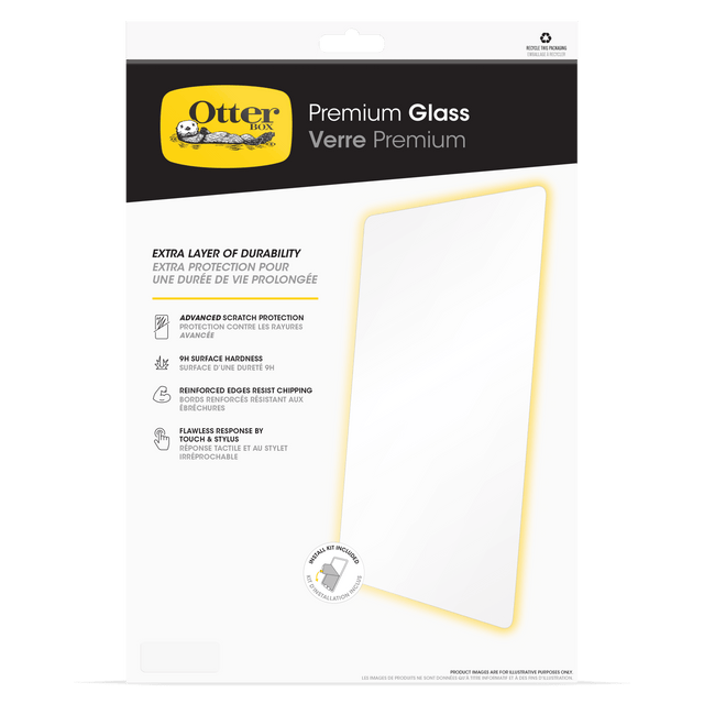 Otterbox - Premium Glass Antimicrobial Screen Protector For Apple Ipad Pro 13 - Clear