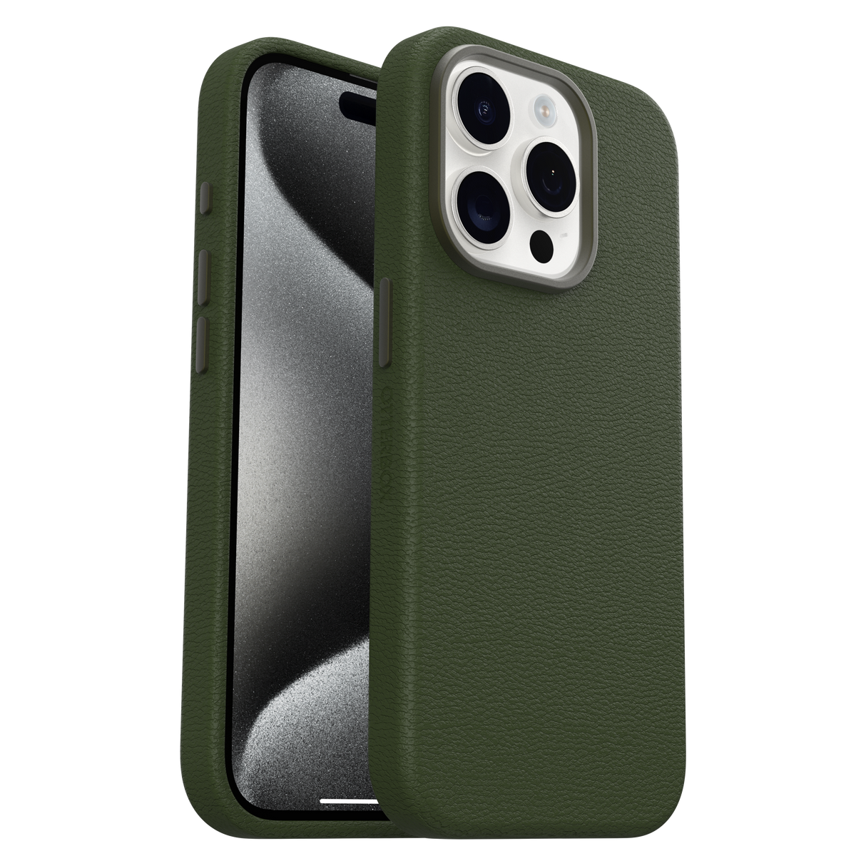 Otterbox - Symmetry Cactus Leather Case For Apple Iphone 15 Pro - Cactus Grove
