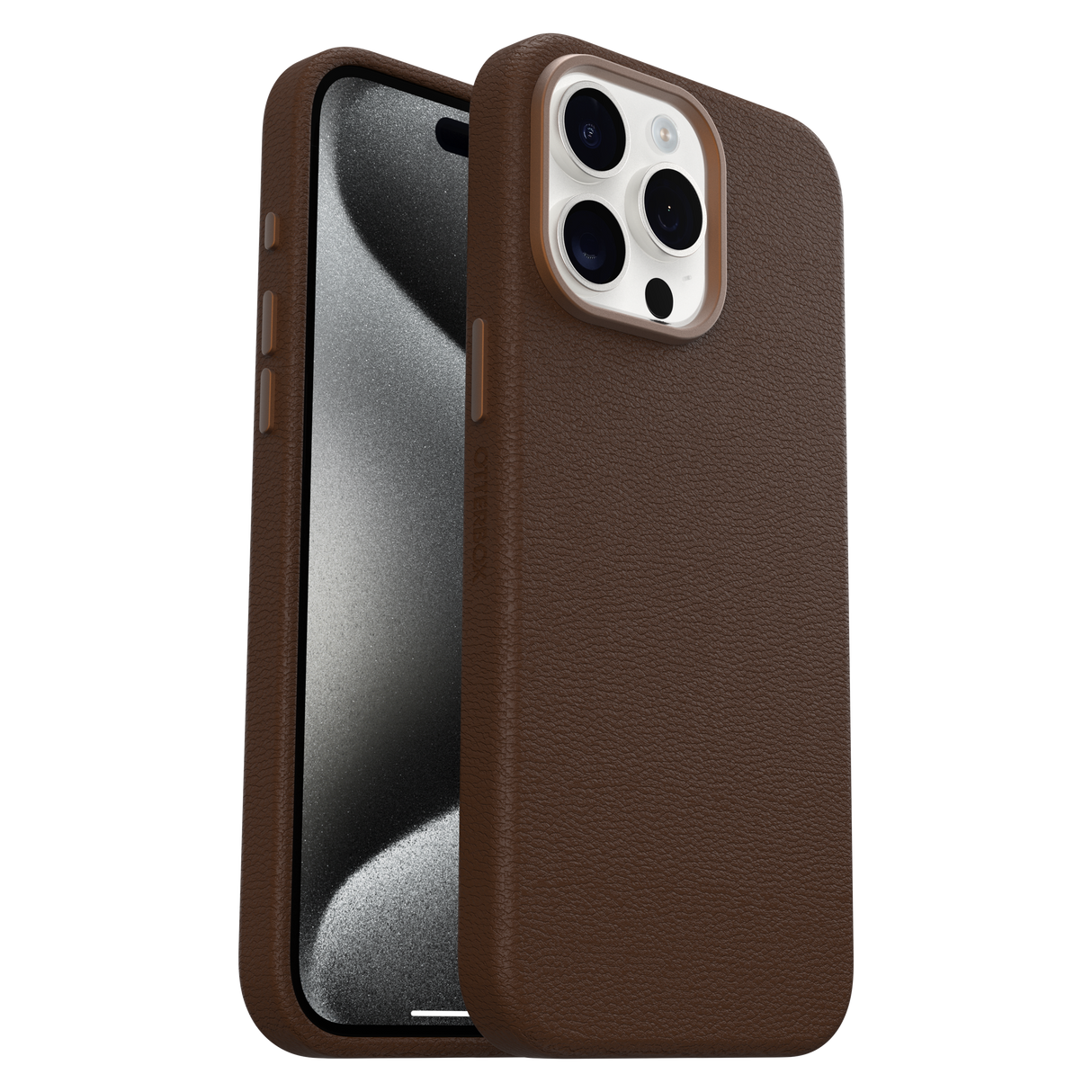 Otterbox - Symmetry Cactus Leather Case For Apple Iphone 15 Pro Max - Rich Adobe
