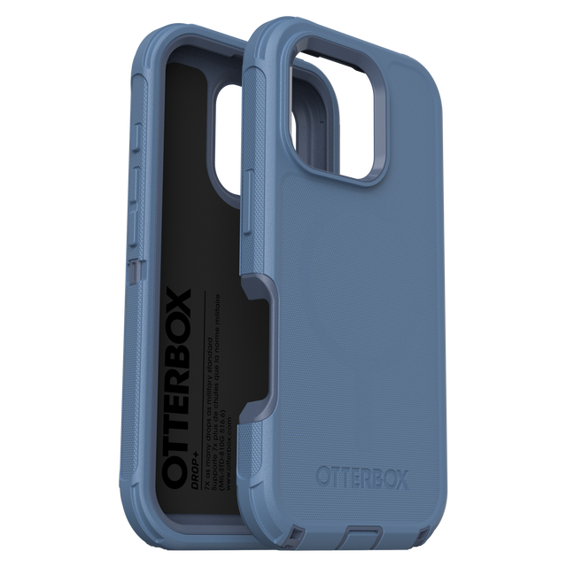 Otterbox - Defender Pro Magsafe Case For Apple Iphone 16 Pro - Baby Blue Jeans