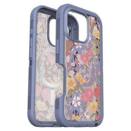 Otterbox - Defender Pro Xt Clear Magsafe Case For Apple Iphone 16 Pro - Co Wildflowers