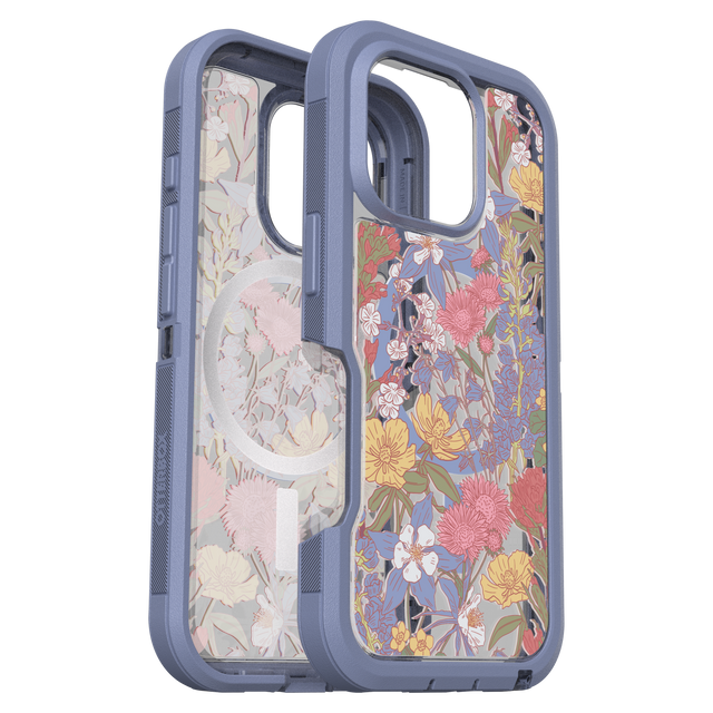 Otterbox - Defender Pro Xt Clear Magsafe Case For Apple Iphone 16 Pro - Co Wildflowers