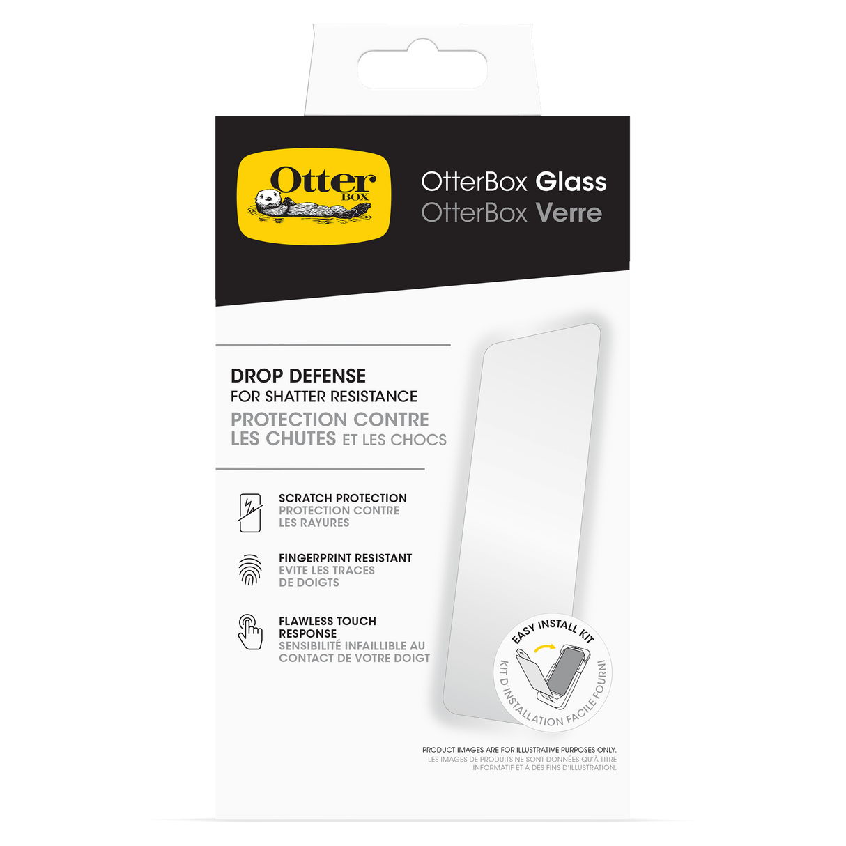 Otterbox - Glass Screen Protector For Apple Iphone 16  /  Iphone 15 - Clear