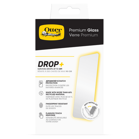 Otterbox - Premium Glass Antimicrobial Screen Protector For Apple Iphone 16  /  Iphone 15 - Clear
