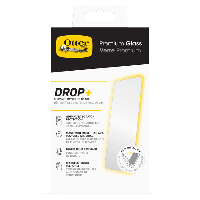 Otterbox - Premium Glass Antimicrobial Screen Protector For Apple Iphone 16 Pro Max - Clear