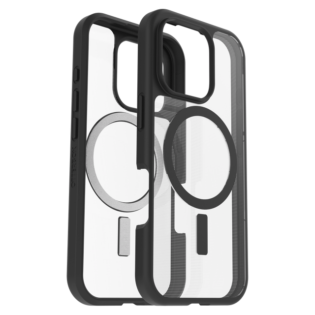 Otterbox - React Magsafe Case For Apple Iphone 16 Pro - Black Crystal
