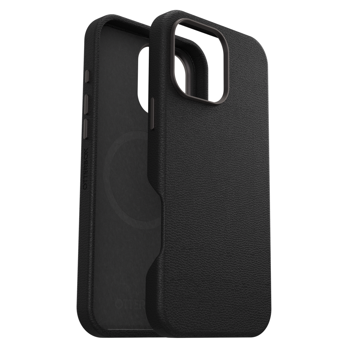 Otterbox - Symmetry Cactus Leather Magsafe Case For Apple Iphone 16 Pro Max - Noir Ash