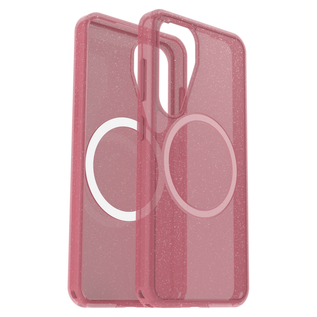 OtterBox Symmetry Clear Magnetic Case for Samsung Galaxy S25 - Foxberry Pink
