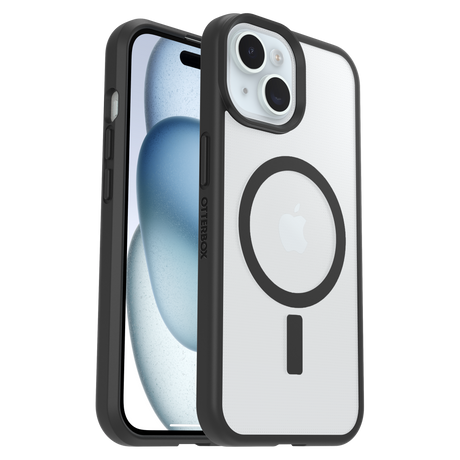 Otterbox - React Magsafe Case For Apple Iphone 15   /   Iphone 16e - Black Crystal
