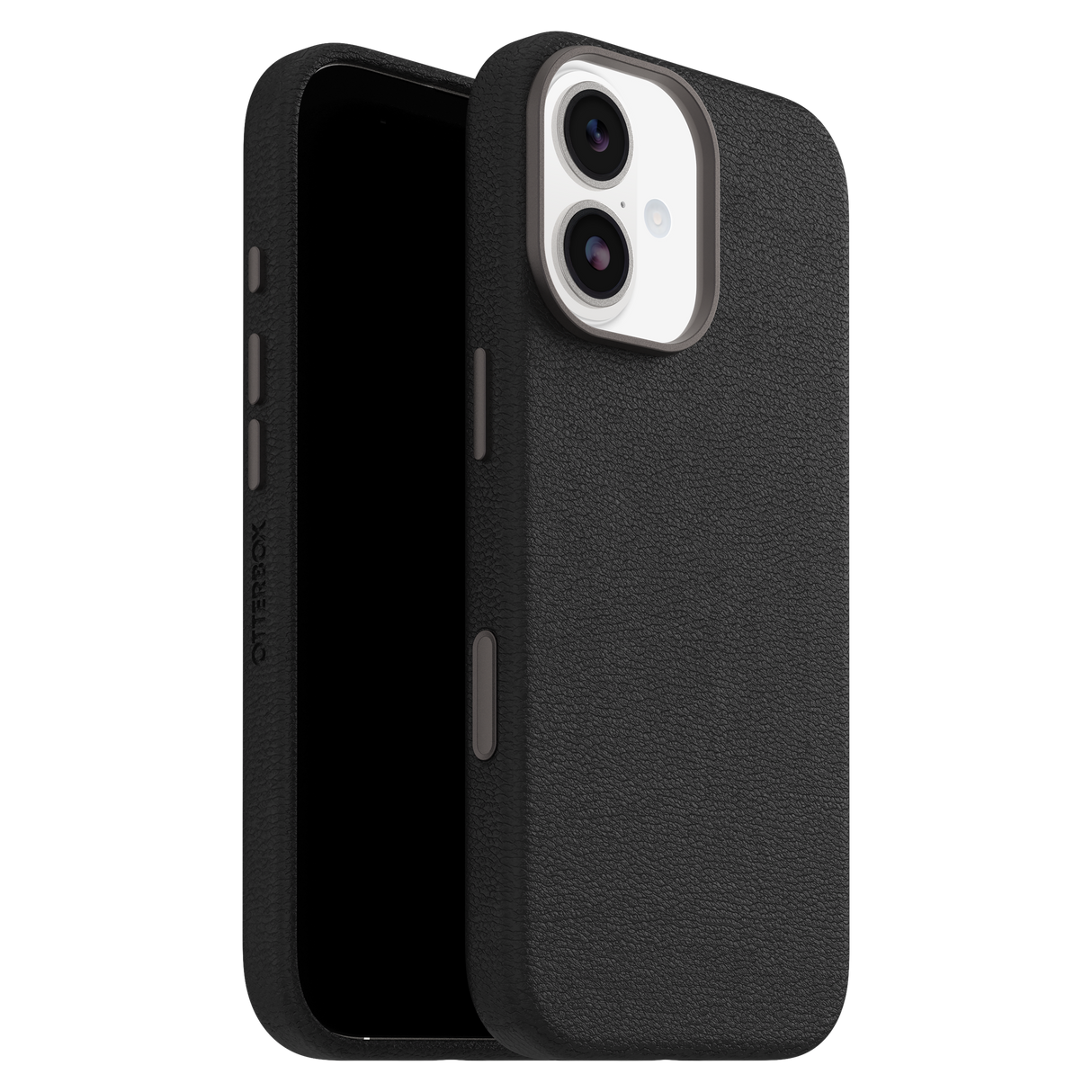 OtterBox Symmetry Cactus Leather MagSafe Case with Camera Control for Apple iPhone 17 * Noir Ash