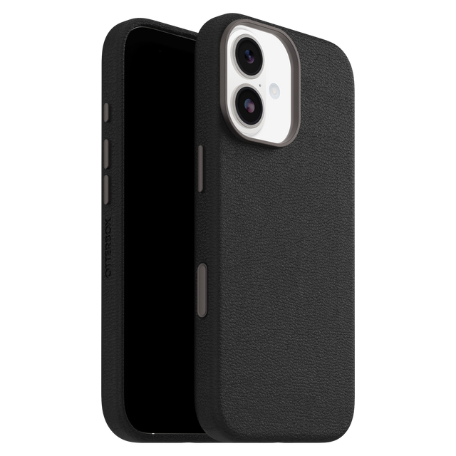 OtterBox Symmetry Cactus Leather MagSafe Case with Camera Control for Apple iPhone 17 * Noir Ash