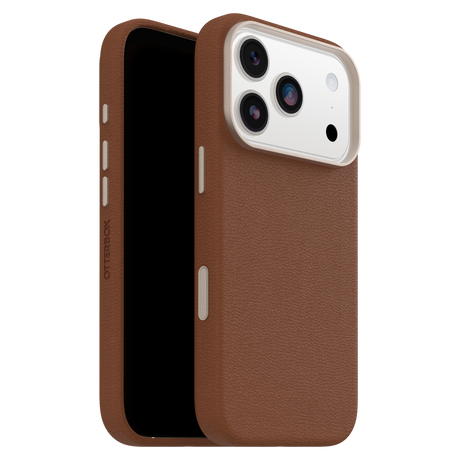 OtterBox Symmetry Cactus Leather MagSafe Case with Camera Control for Apple iPhone 17 Pro - Desert Saddle
