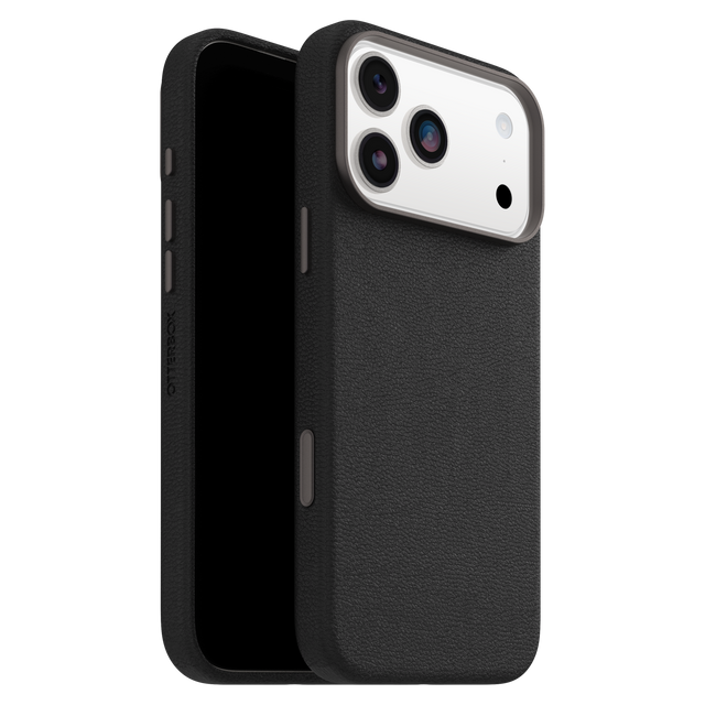 OtterBox Symmetry Cactus Leather MagSafe Case with Camera Control for Apple iPhone 17 Pro Max * Noir Ash