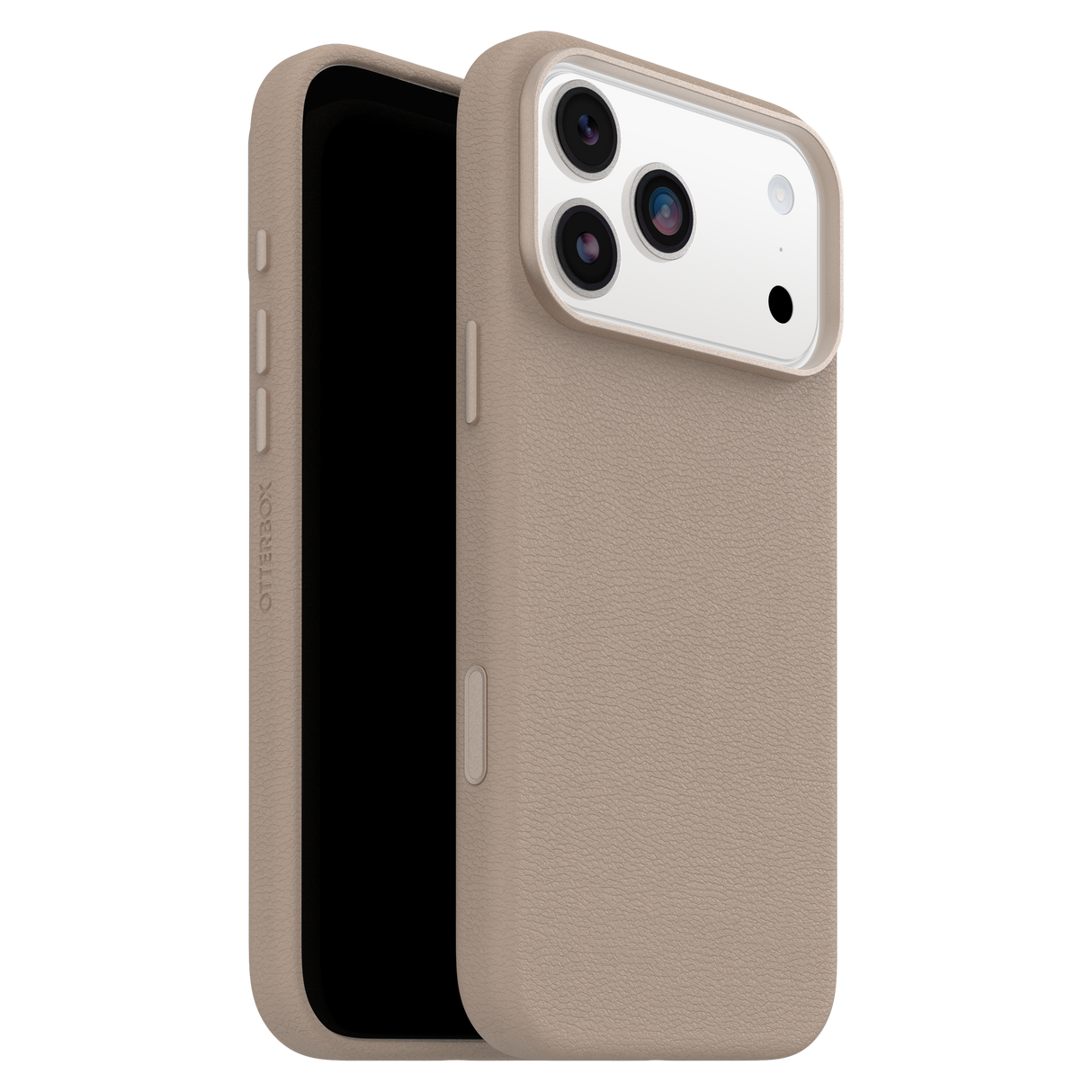 OtterBox Symmetry Cactus Leather MagSafe Case with Camera Control for Apple iPhone 17 Pro Max - Grey Comfort