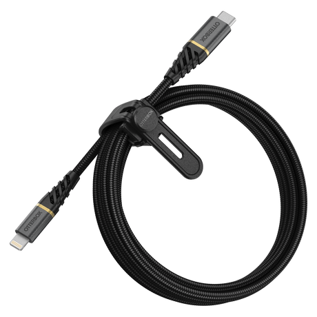 Otterbox - Premium Fast Charge Usb C To Apple Lightning Cable 2m - Glamour Black