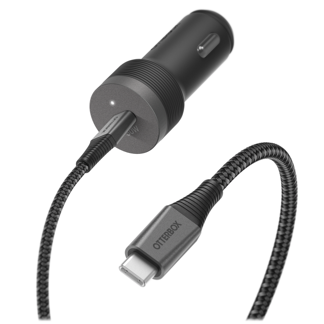 Otterbox - Premium Pro Usb C To Usb C Car Charging Kit 30w - Nightshade