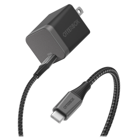 Otterbox - Premium Pro Usb C To Usb C Wall Charging Kit 30w - Nightshade