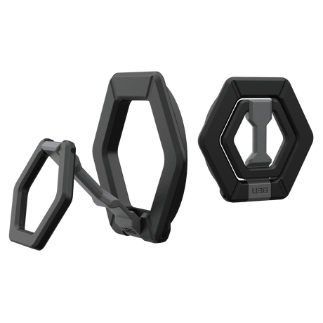 Urban Armor Gear Uag - Magnetic Ring Stand - Black And Silver