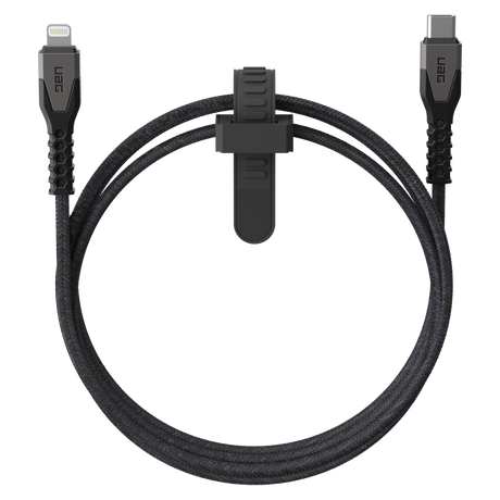 Urban Armor Gear Uag - Rugged Kevlar Apple Lightning 5ft Power Cable - Black And Grey