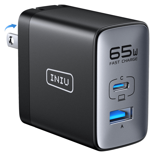 Iniu - Leopard Wall Charger 65w - Black