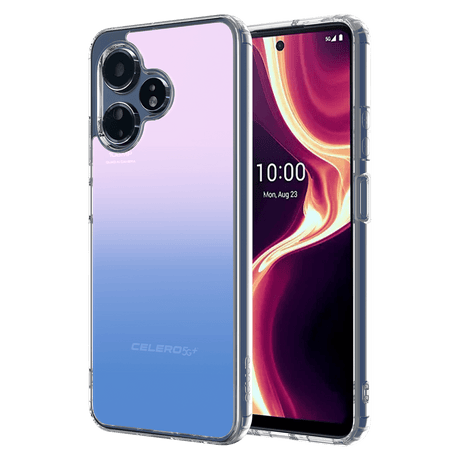 Ampd - Flex Acrylic Ice Case For Celero 5g Plus Gen 3 - Gradient Blue And Pink