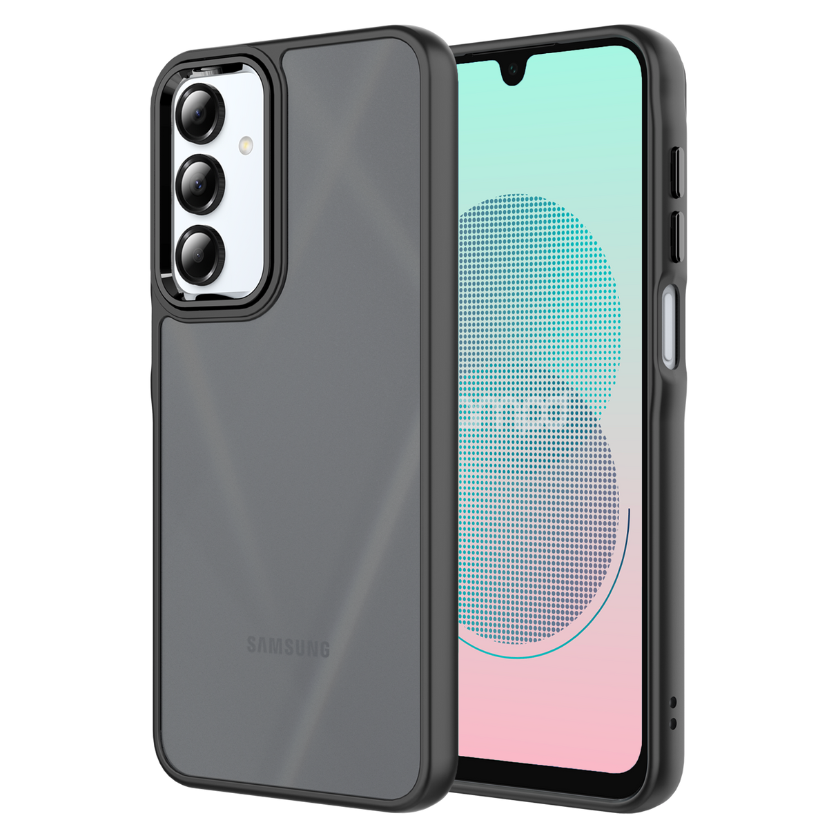 Ampd - Acrylic Smoke Case For Samsung Galaxy A16 5g - Grey And Black
