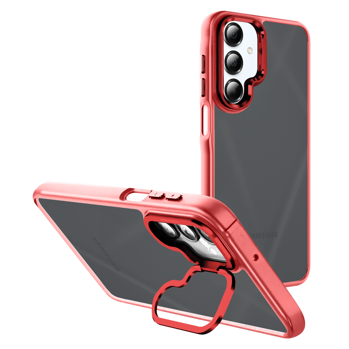 Ampd - Acrylic Smoke Camkick Magsafe Case For Samsung Galaxy A16 5g - Red