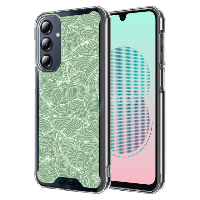 Ampd - Tpu   /   Acrylic Hd Print Crystal Clear Case For Samsung Galaxy A16 5g - Palm Pattern