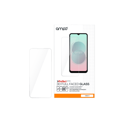 Ampd - 0.33 Hardened Tempered Glass Screen Protector For Boost Celero 5g Gen 3 - Clear