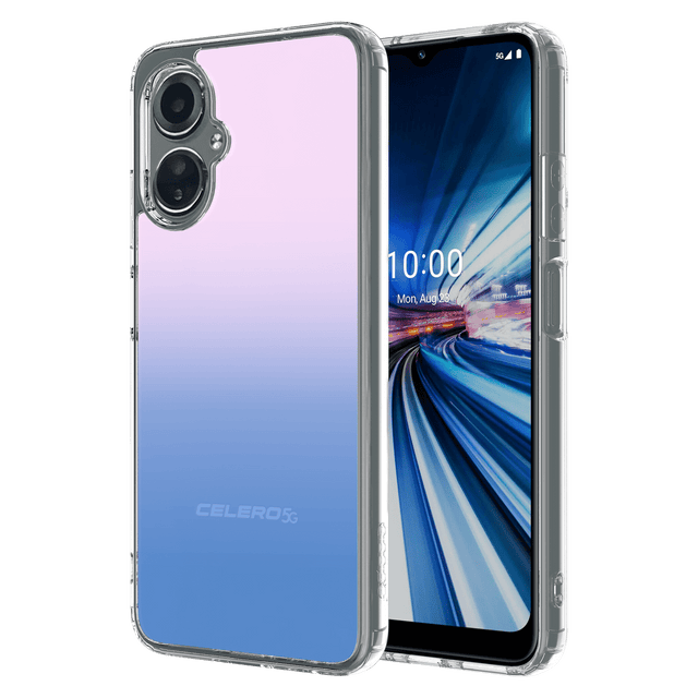 Ampd - Flex Acrylic Ice Case For Celero 5g Gen 3 - Gradient Blue And Pink