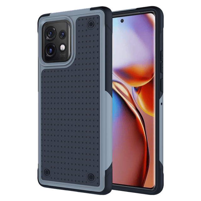 Ampd - Dual Layer Rugged Case For Motorola Moto Edge Plus 2023 - Grey